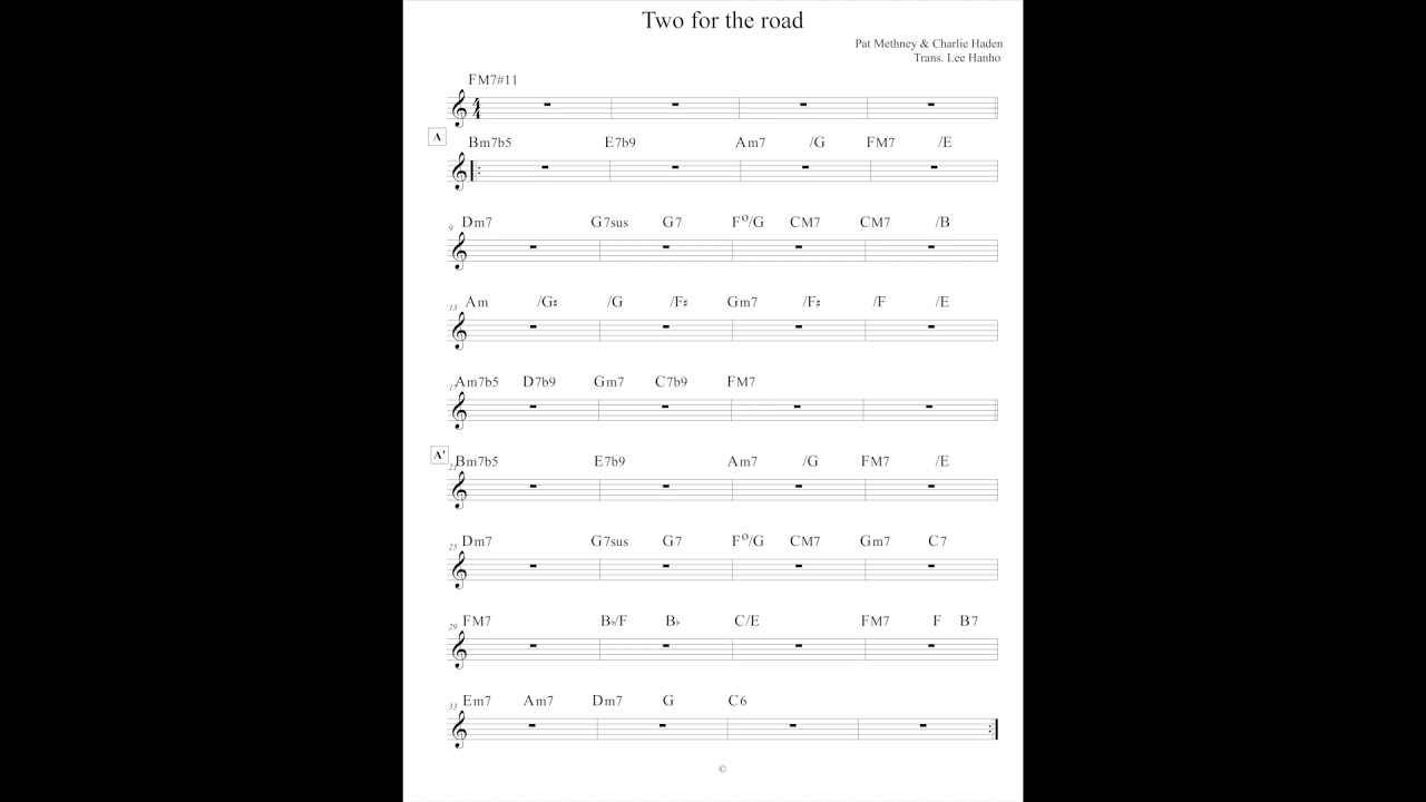 Two for the Road Backing Track - Pat Metheny & Charlie Haden