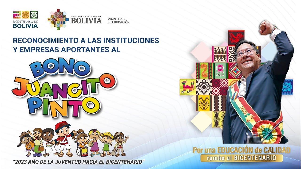 RECONOCIMIENTO A INSTITUCIONES Y EMPRESAS APORTANTES AL BONO JUANCITO PINTO