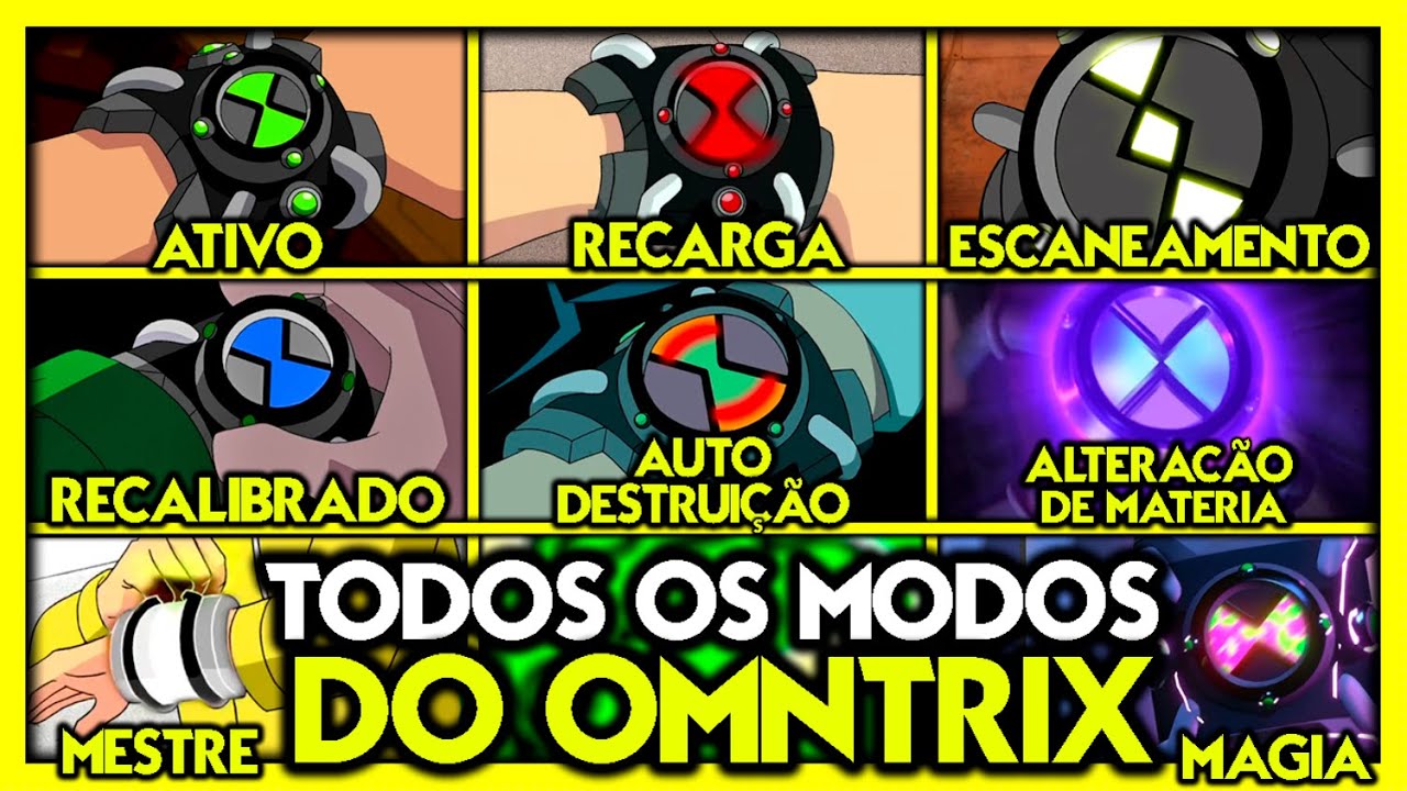 TODOS OS MODOS DO OMNITRIX PROT&Oacute;TIPO EM BEN 10!!! Feat! @DanielLeite @ViniVerso