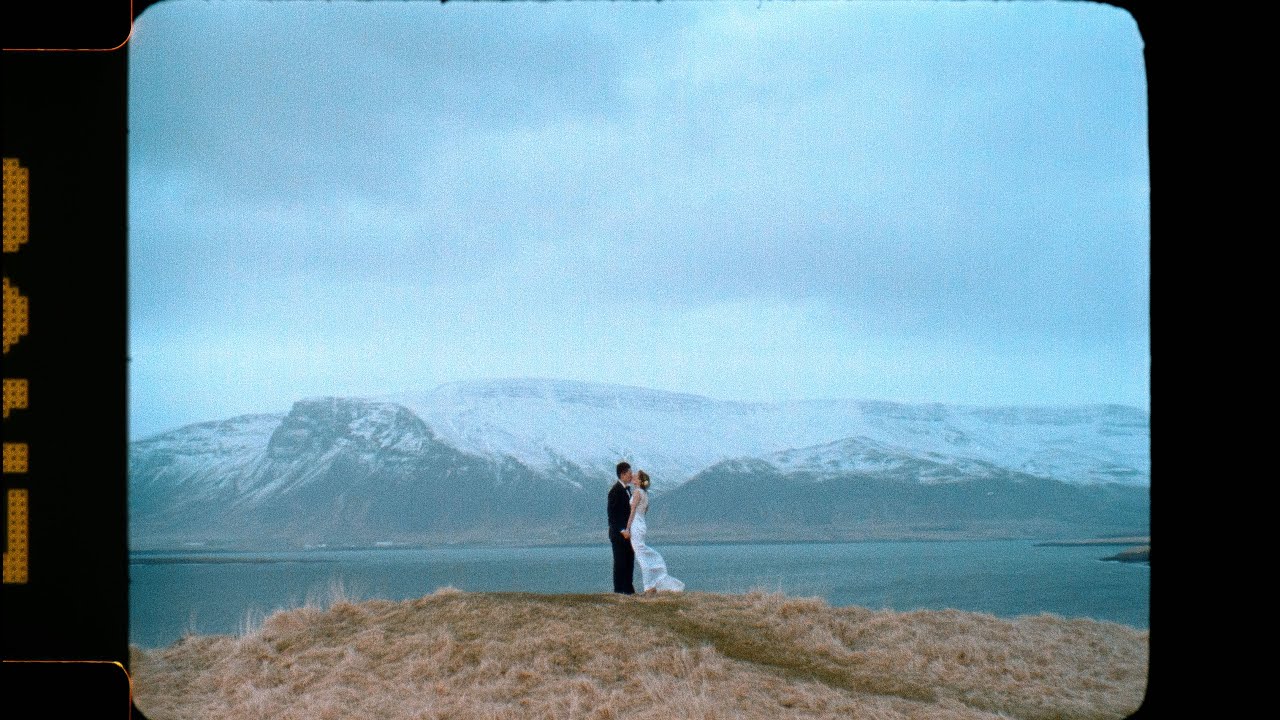 Iceland elopement shot on Kodak 16mm Bolex