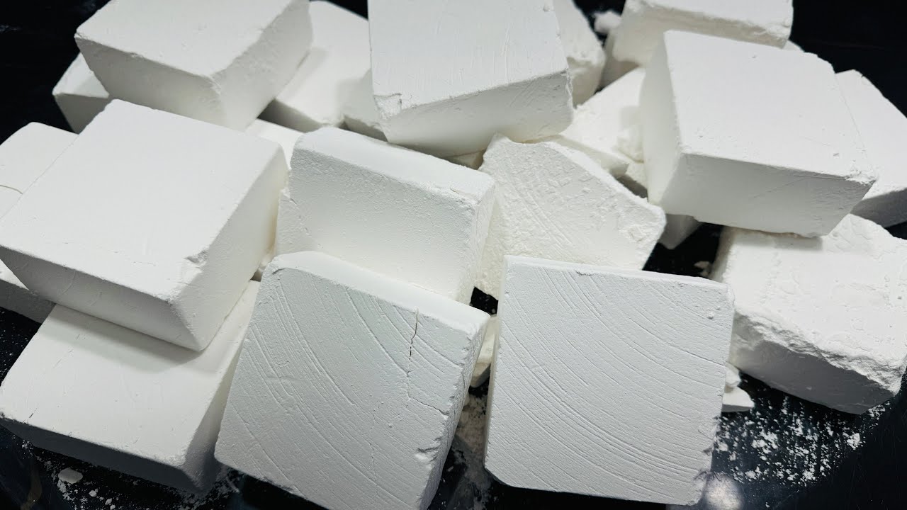 Fresh Soft Gym Chalk ASMR | Good Gym Chalk  Blocks Crush | ASMR Sounds