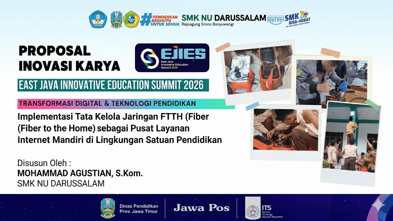 Transformasi Internet Sekolah: Implementasi Jaringan Full Fiber Optic (FTTH) | EJIES 2026