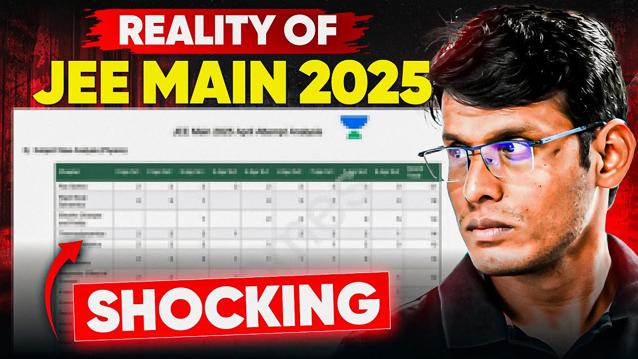 The Reality of JEE Main 2025 : Complete Analysis of Papers | Prashant Jain #jeemain2025