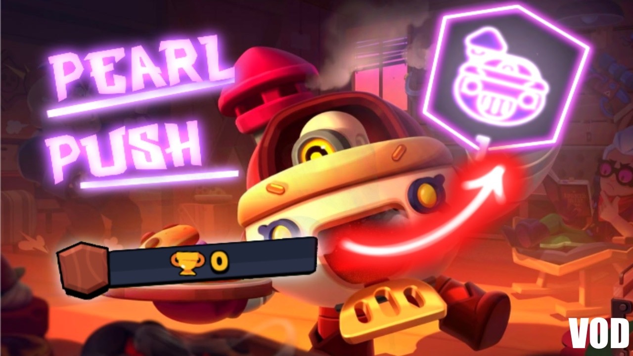 Pushing PEARL PRESTIGE | Brawl Stars VOD | Top 100 US