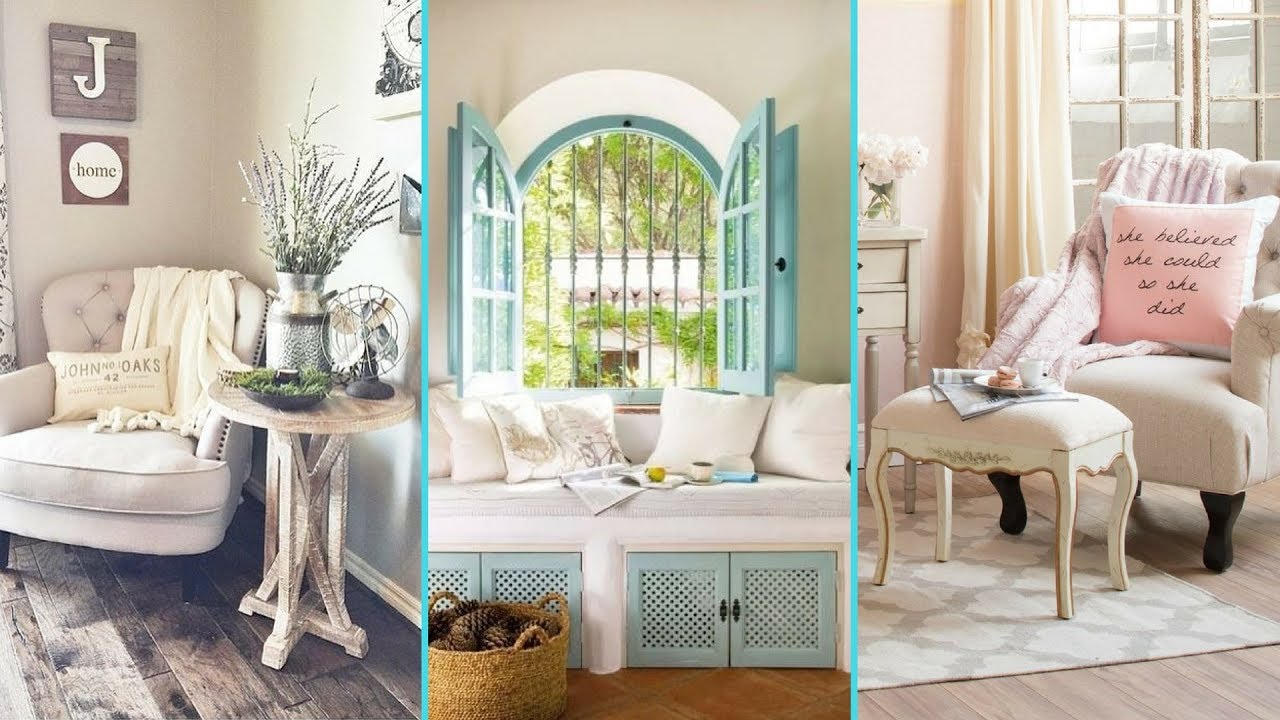 ❤ DIY Shabby Chic Style Reading Nook or Comfy Corner decor Ideas ❤ | Home decor & Interior design |