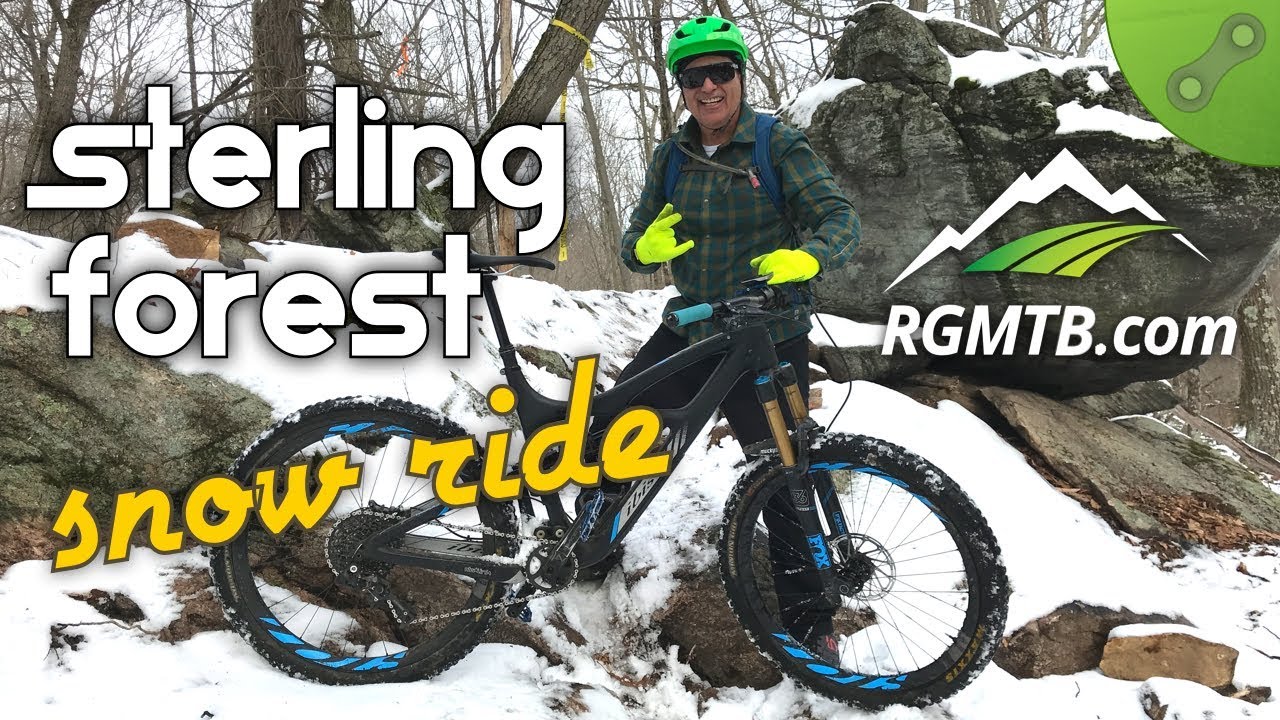 Snowy Sterling Forest with Regular Guy Mountain Biking