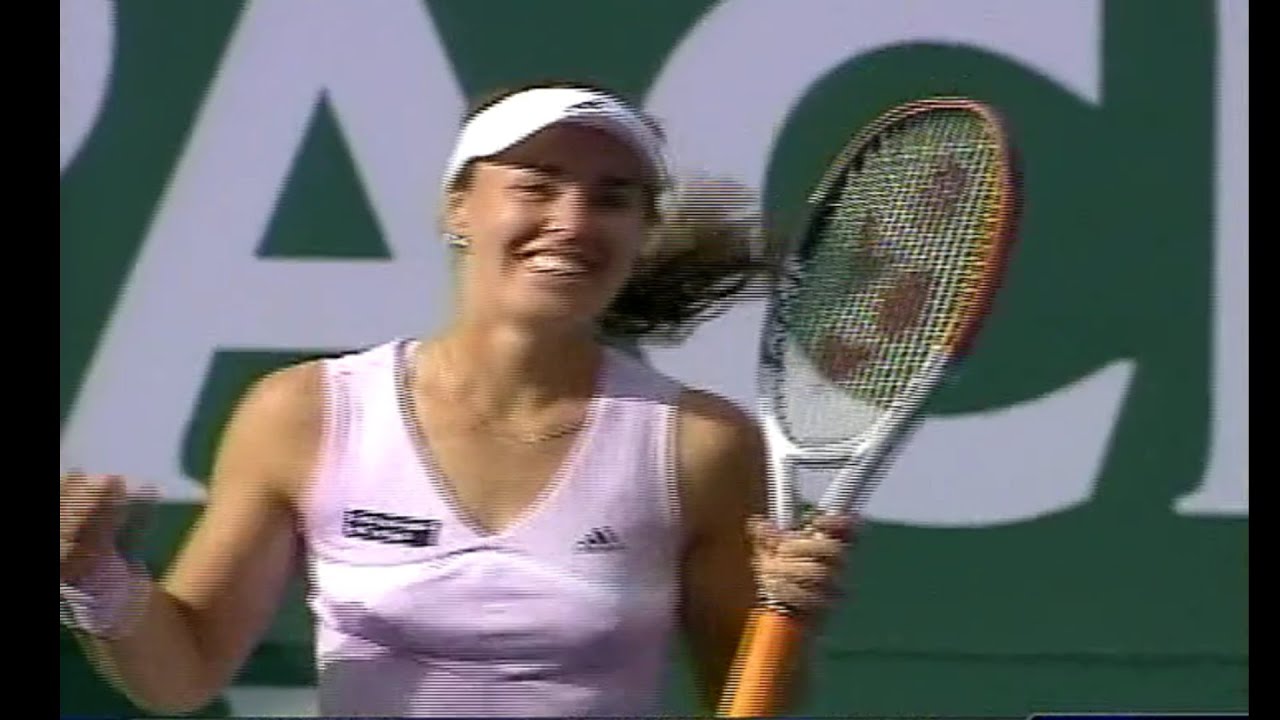 Martina Hingis vs. Lindsay Davenport Indian Wells 2006 R4 ❤️💚