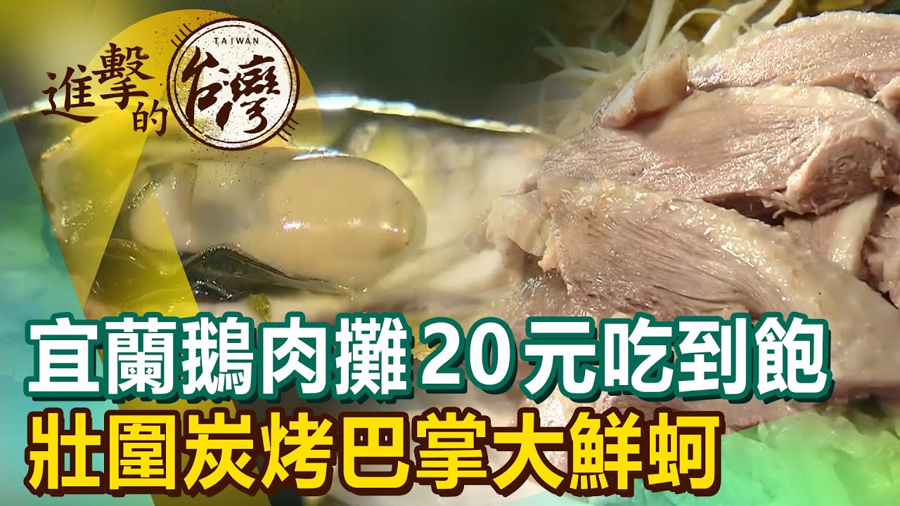 宜蘭鵝肉攤20元吃到飽 壯圍炭烤巴掌大鮮蚵《進擊的台灣》第440集｜陳怡廷