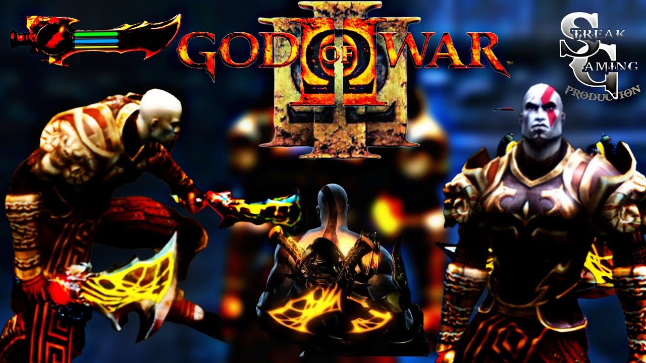 God of War 2- Blades of Exile MOD, Fire Effect, and GOW 3 HUD Showcase