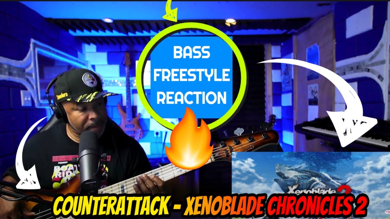 Counterattack - Xenoblade Chronicles 2 OST - Guitar / Bass Freestyle with Producer Reaction