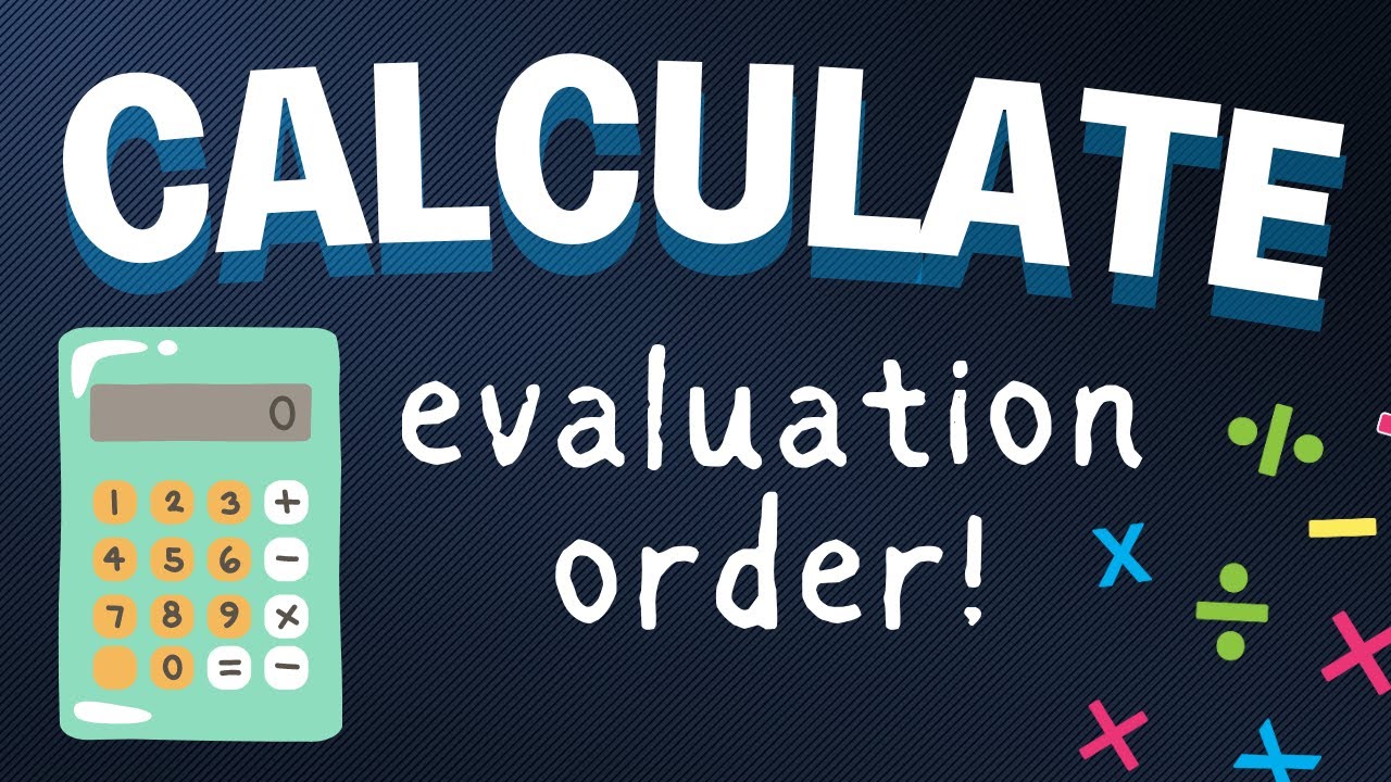 CALCULATE evaluation order