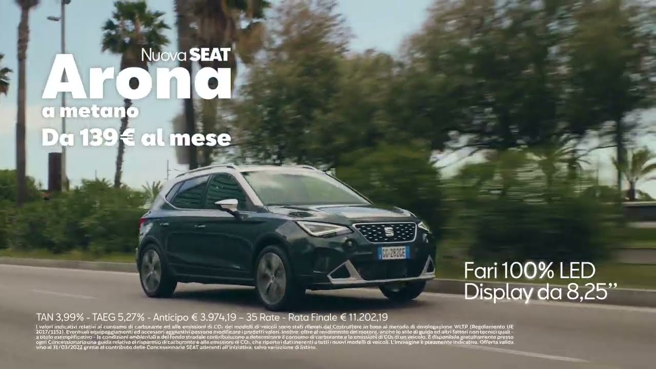 Nuova SEAT Arona a metano | Lasciati trasportare