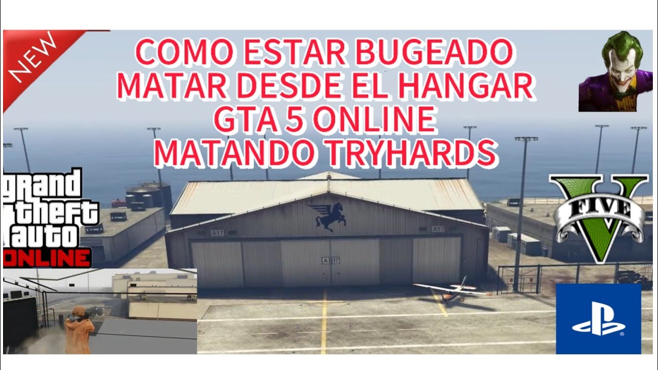 COMO ESTAR BUGEADO Y MATAR DESDE EL HANGAR GTA 5 ONLINE MATANDO TRYHARDS #gta #gtaonline