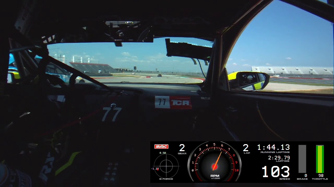 Taylor Hagler SRO TCR @ COTA Race 1a