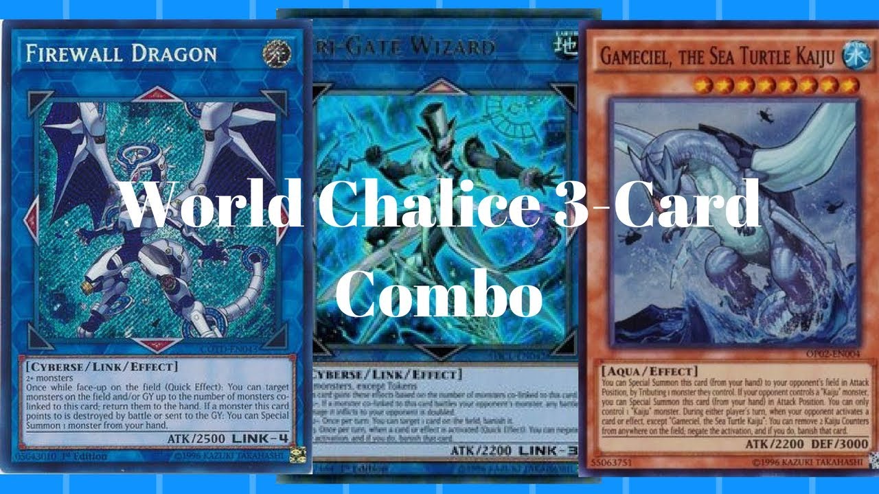 Yu-Gi-Oh! World Chalice 3 Card Combo-Tri-gate Wizard, Firewall Dragon and Gamaciel (Post YCS BOCHUM)