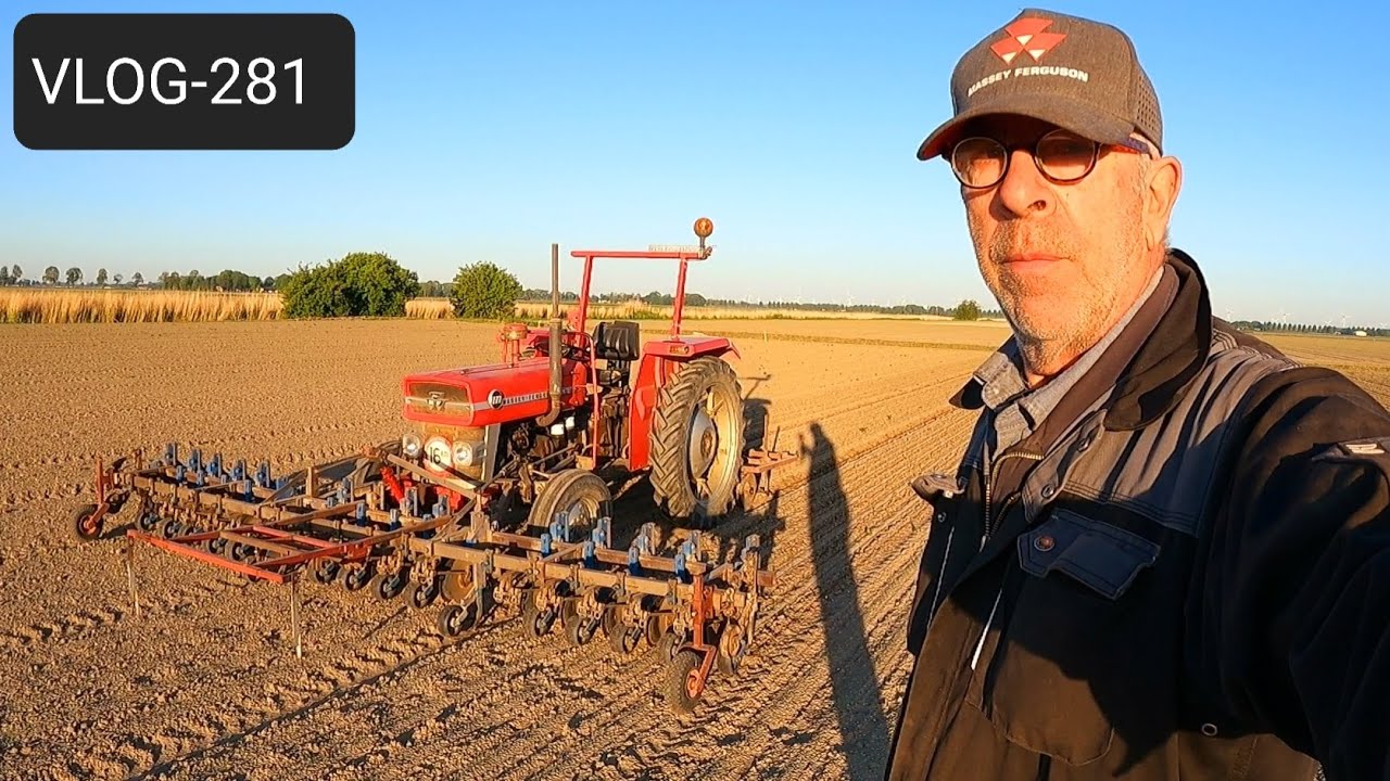 FARMVLOG #281spotsprayer, uien schoffelen, beregenen, luizen gaas.