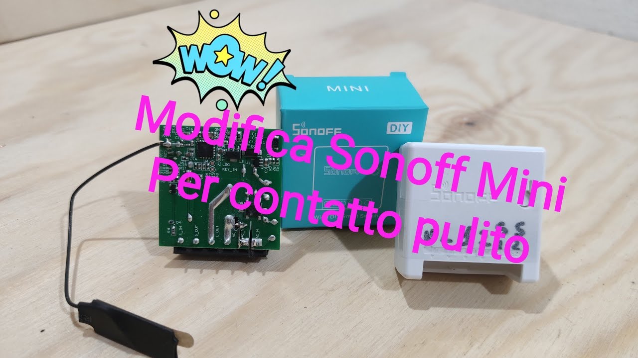 Sonoff Mini la modifica contatto pulito