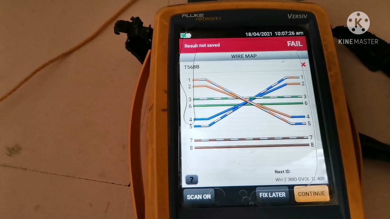 How to use and save result in fluke test network