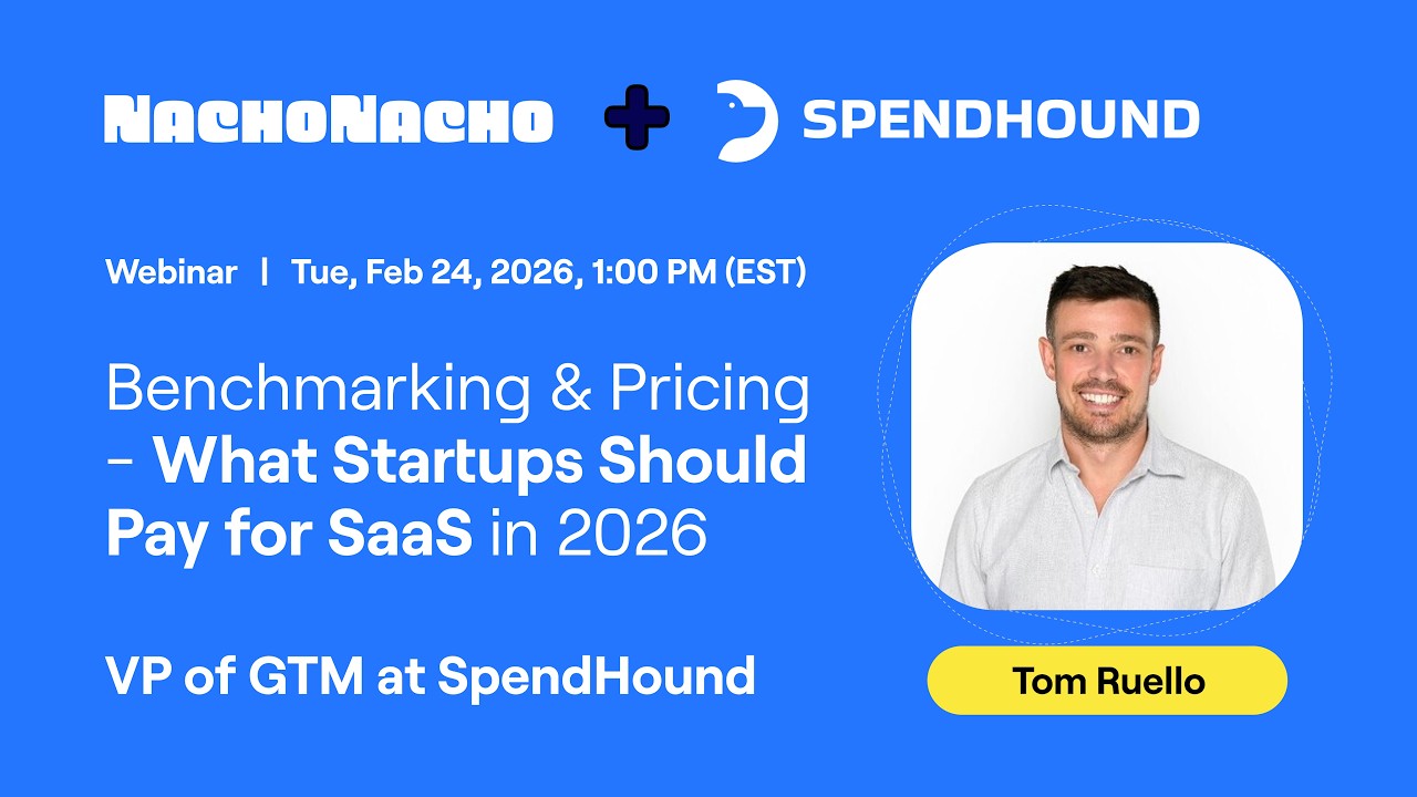 Benchmarking & Pricing - What Startups Should Pay for SaaS in 2026 (Ft. VP of GTM at SpendHound)