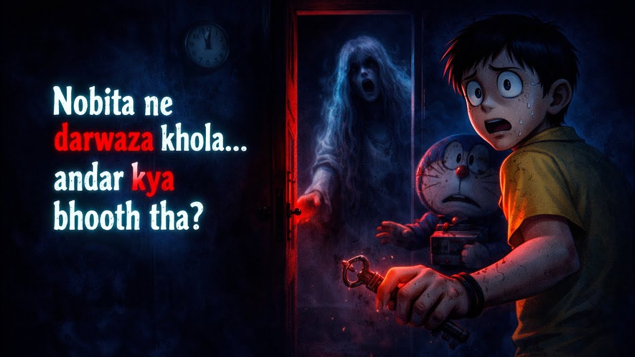 Nobita ne darwaza khola… andar kya bhooth tha? | Doremon and nobita moral story