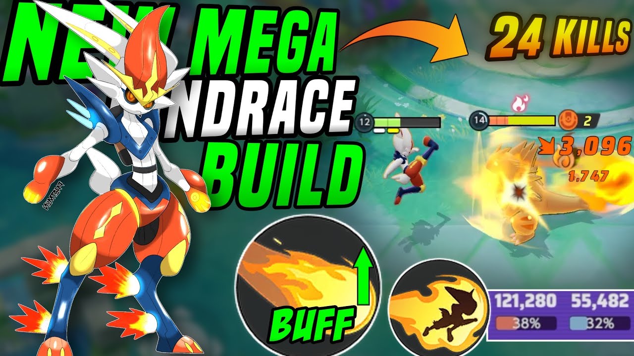 24 Kills! This Build Of Pyro Ball is Illegal! Cinderace User Must Try It | Pokemon unite 