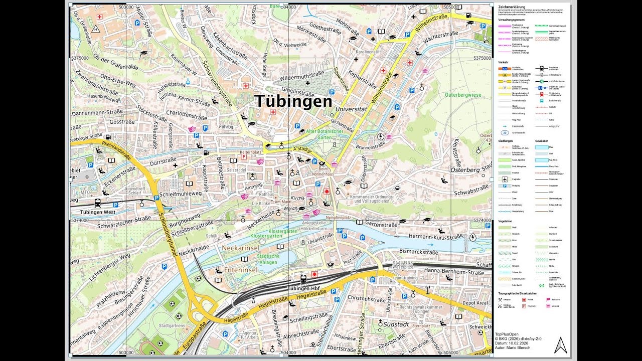 QGIS Drucklayout: Karten aus WMS & GeoTIFF erstellen