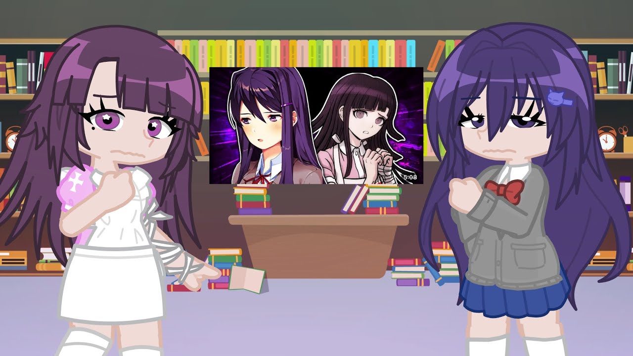 Danganronpa 2 and DDLC react to Mikan Tsumiki vs Yuri