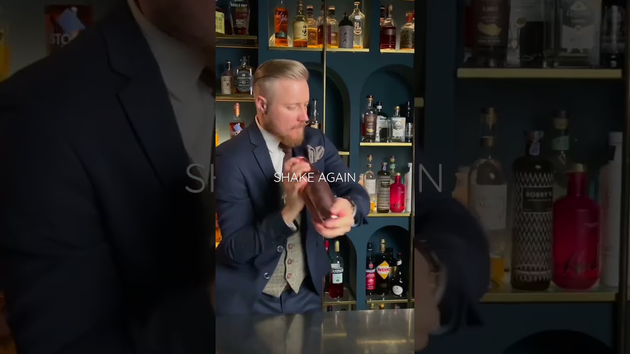 The perfect Whiskey Sour Cocktail #shorts #cocktail #whiskey #asmr