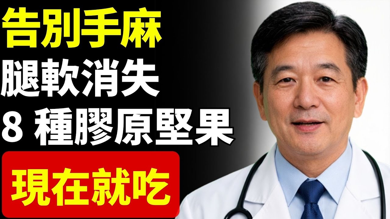 手麻腳軟？這 8 種高膠原堅果，幫助神經與肌力快速恢復！