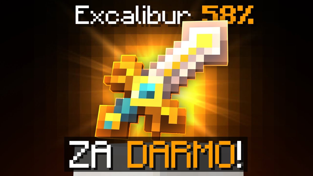 WALKA O EXCALIBUR 58% W MINECRAFT NA ANARCHIA.GG