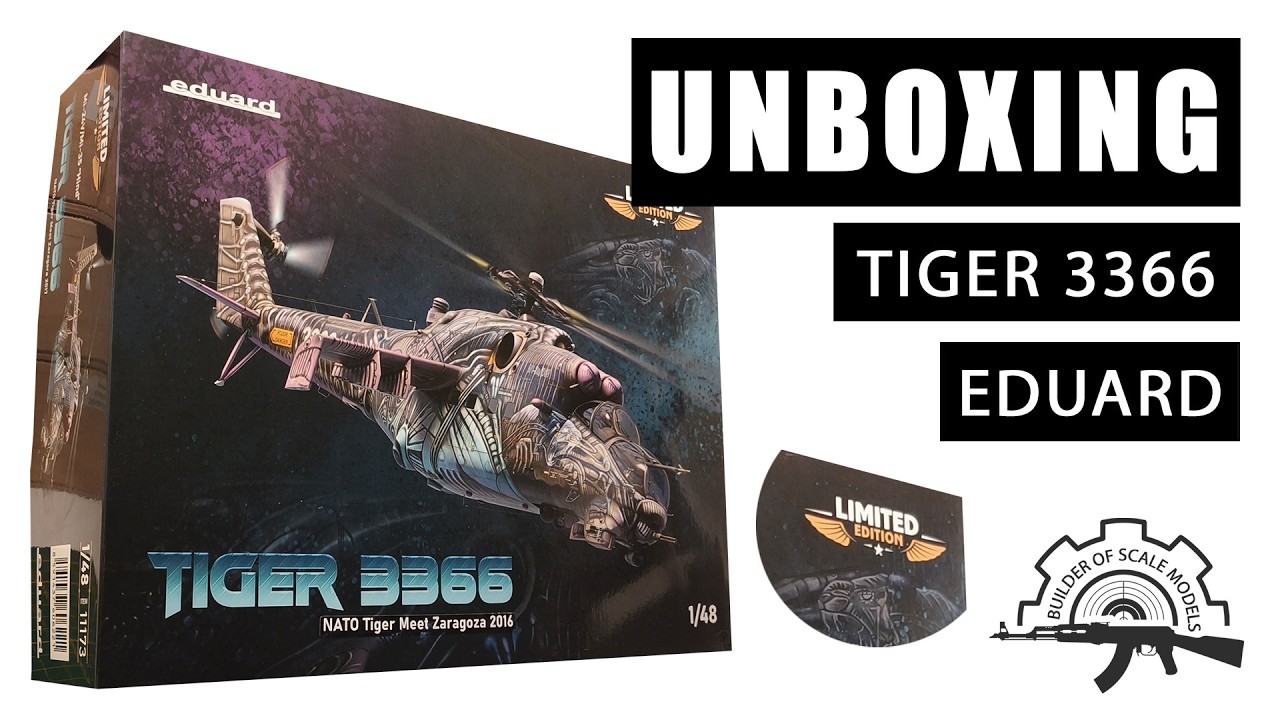 UNBOXING: EDUARD (ALIEN) TIGER 3366 1/48 Limited edition (Mi-24V, HIND)