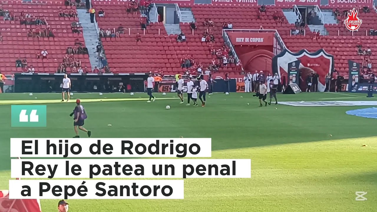 El hijo de Rodrigo Rey le patea un penal a Pep&eacute; Santoro #Independiente #Hablemosdeautismo