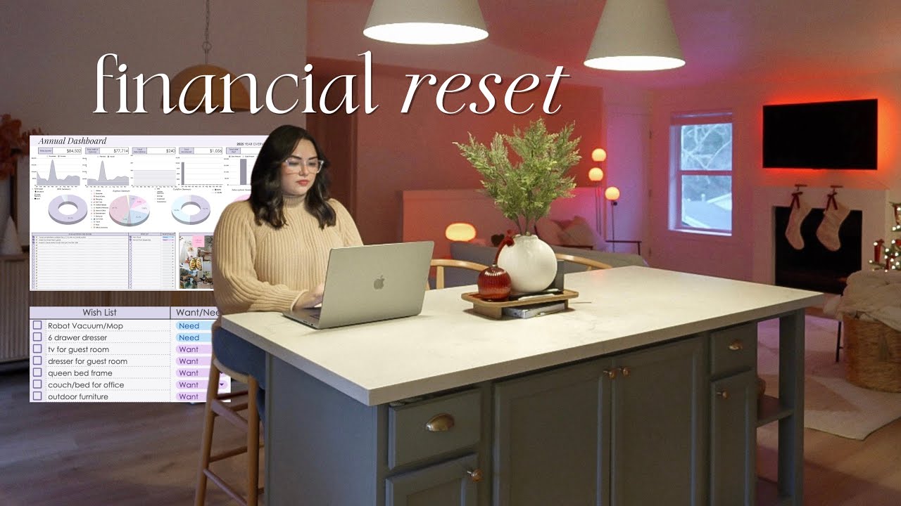 FINANCIAL RESET | how I budget, financial goals, monthly reset