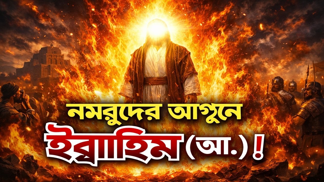 ইব্রাহিম আ এর আগুনের ঘটনা | নমরুদ কে হারালেন ইব্রাহিম আ | islamic story bangla
