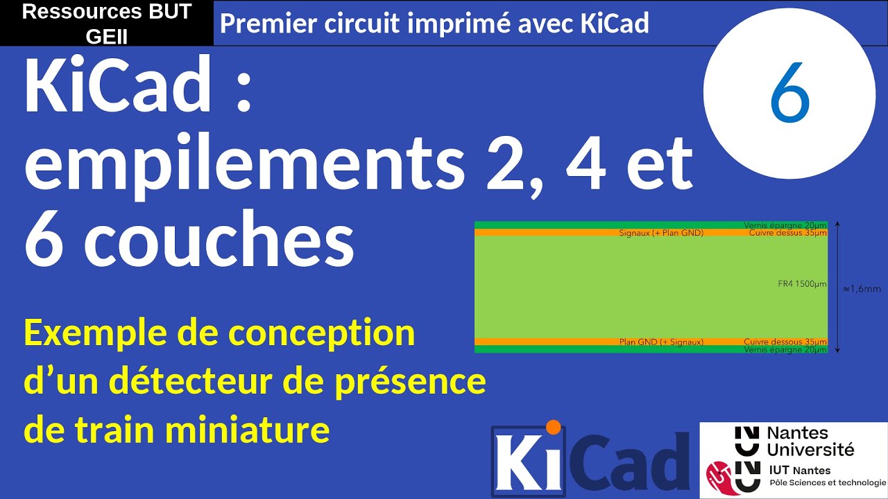 Premier PCB avec KiCad 8. 6 : PCB ? Empilements 2, 4 et 6 couches