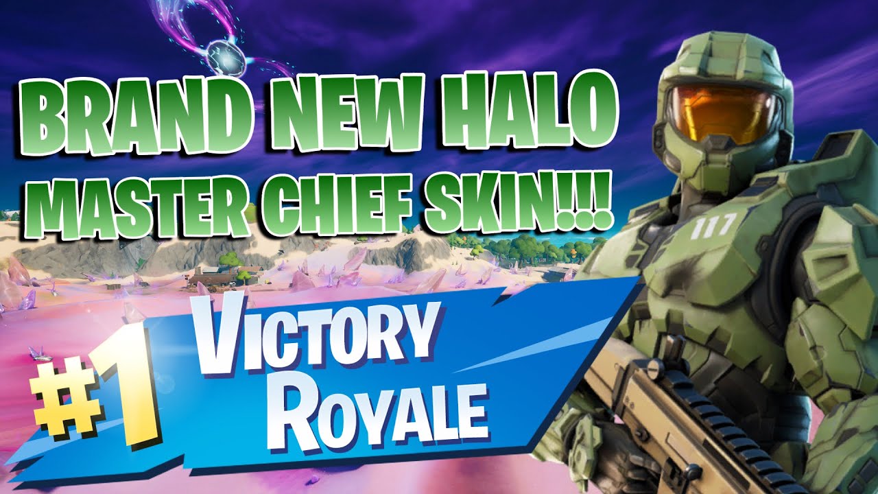 New HALO Master Chief Skin!!! Solo Gameplay!! - Fortnite: Battle Royale Gameplay