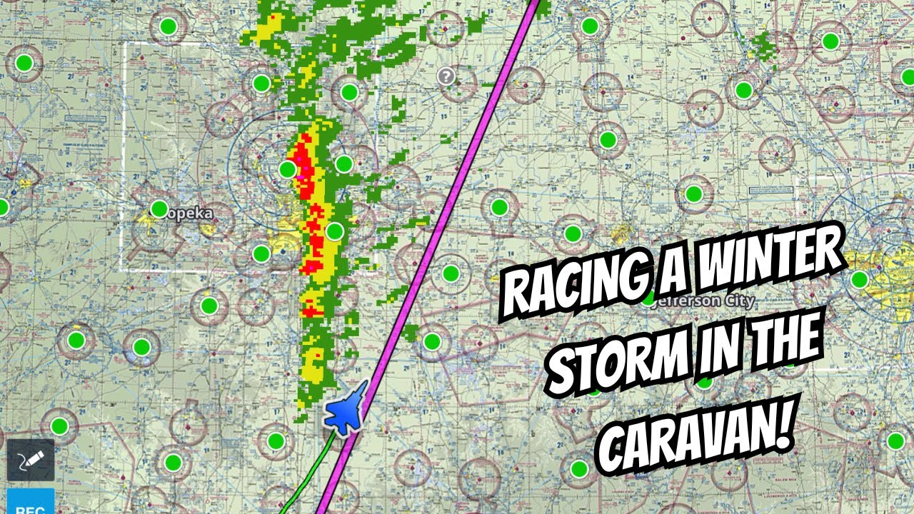 RACING A WINTER STORM IN THE CARAVAN!