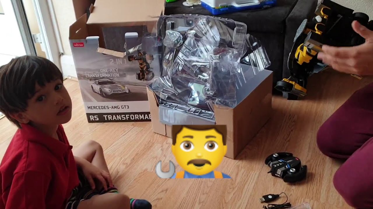 Unboxing RASTAR RS Transformer MERCEDES-AMG GT3 car 1:14 scale