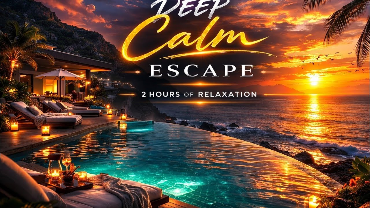 Deep Calm Escape | 2 Hours Luxury Resort Sunset Ambience for Relax & Sleep