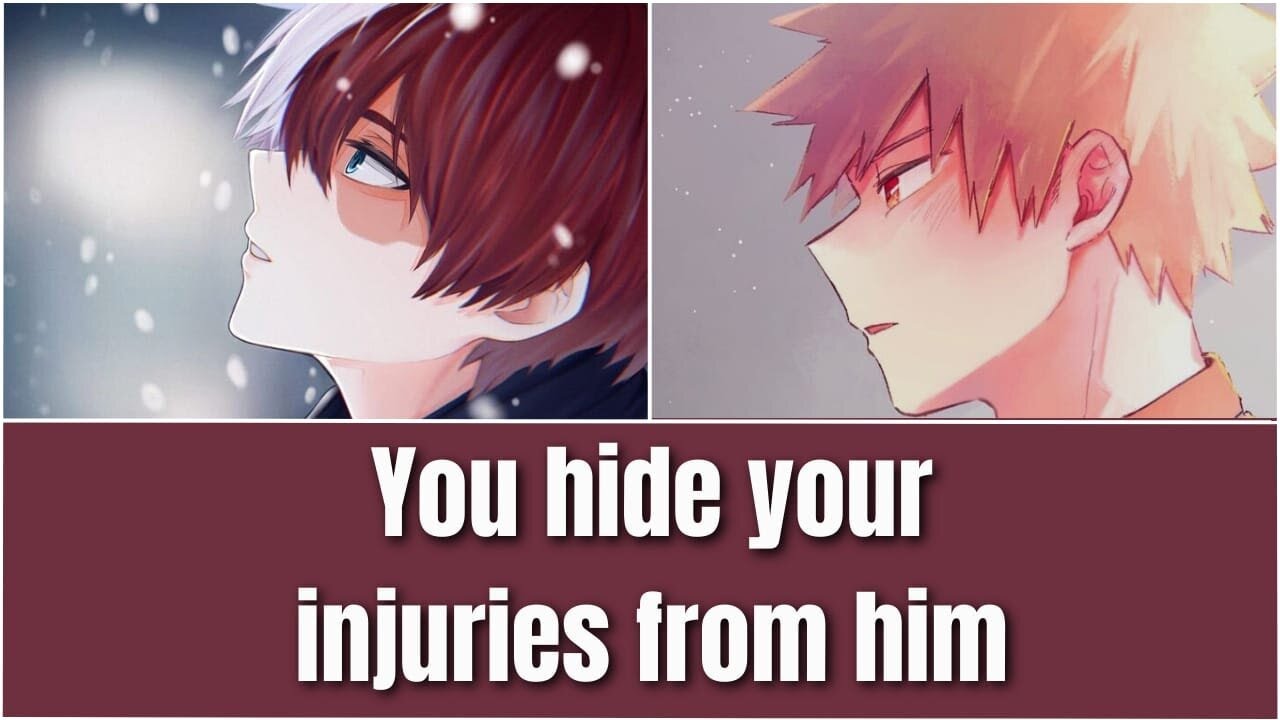 He finds out you're hiding your injuries - mha x Listener