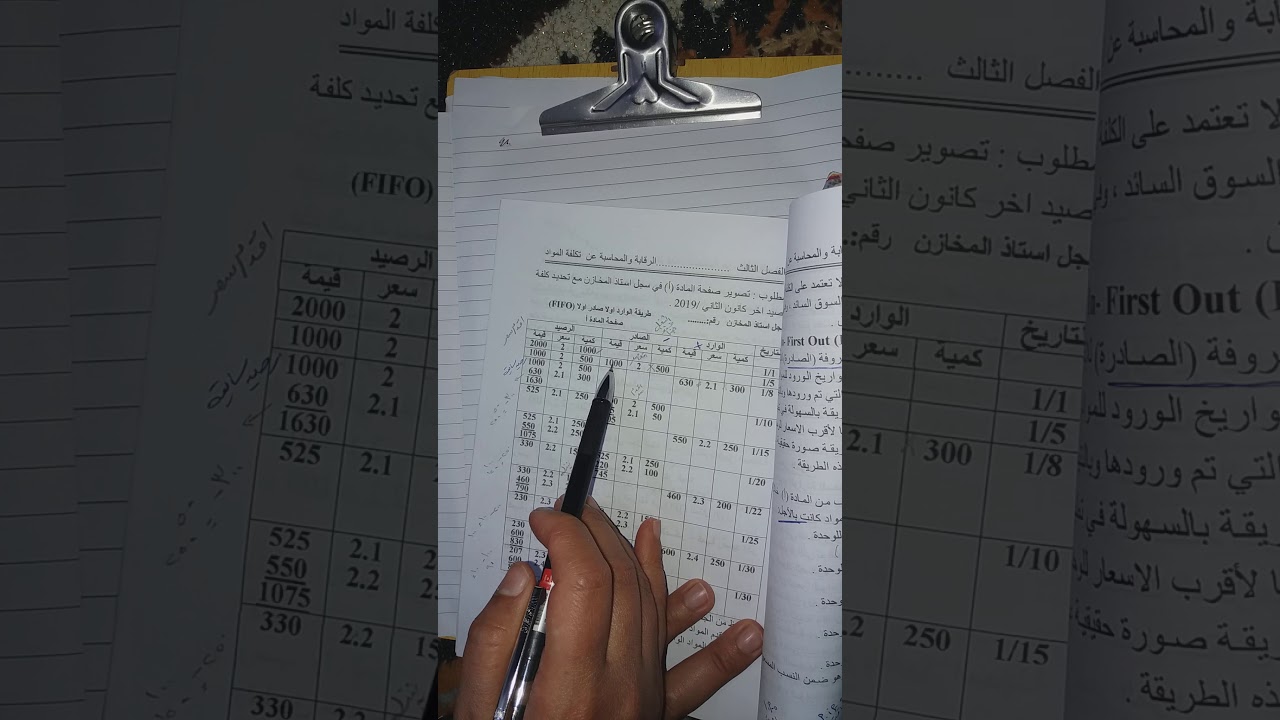 طريقة fifo