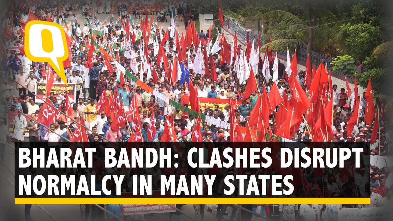 Bharat Bandh: Violence in West Bengal, Strike Near Total in Kerala & Protesters Detained in Chennai