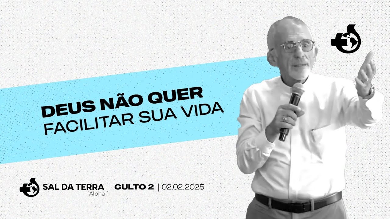 02/02/2025 - Culto 2 - Pr. Paulo Jr. - Deus Não Quer Facilitar Sua Vida