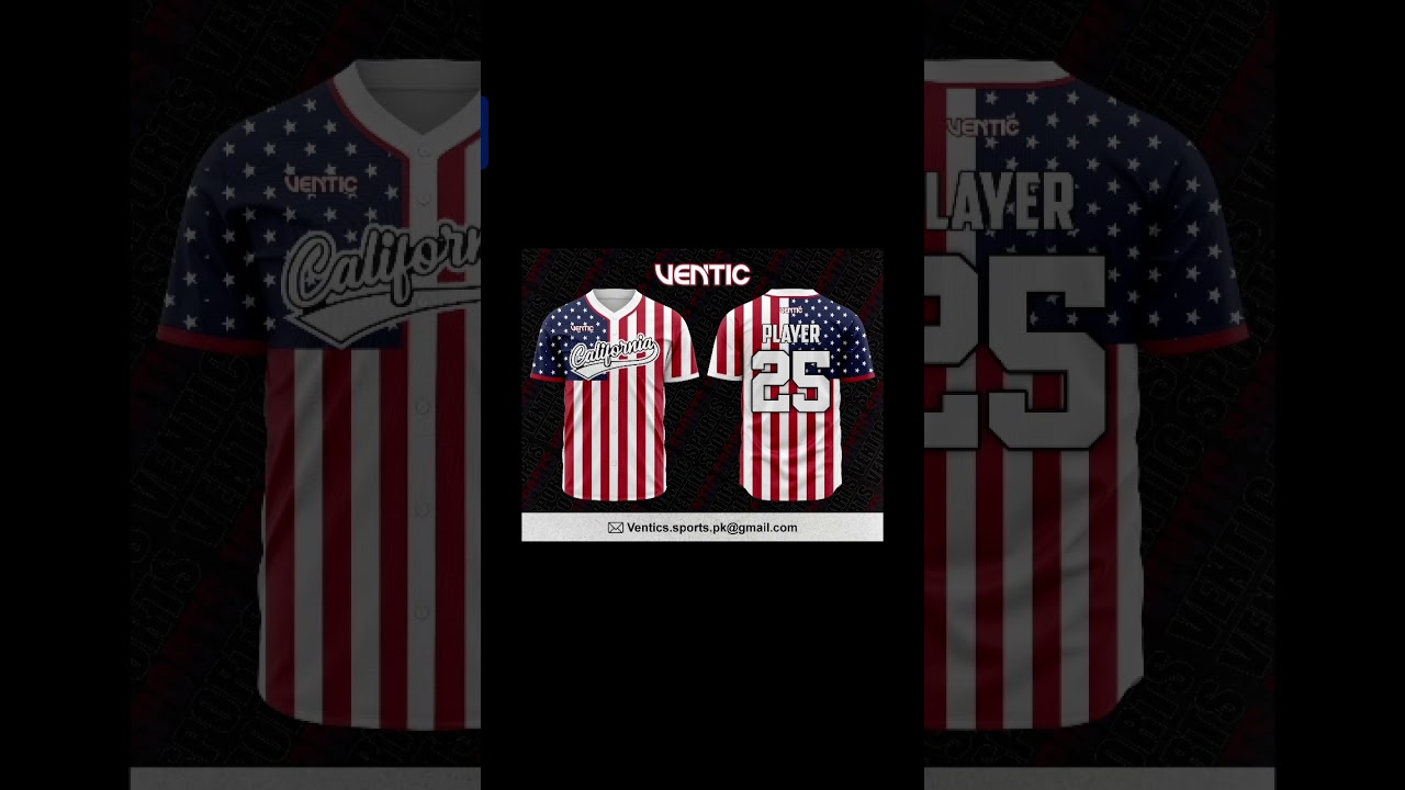 New American baseball jersey design by ventic sports 