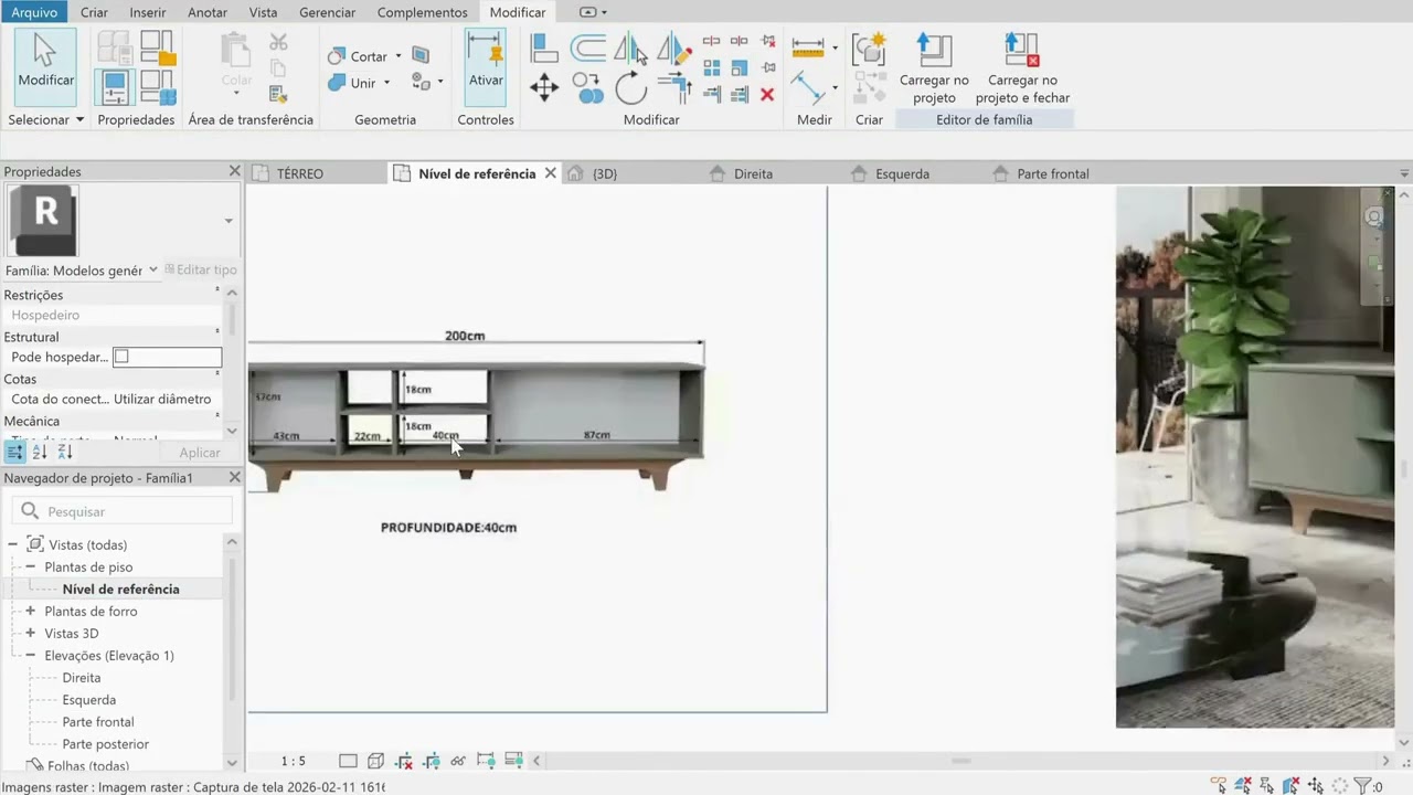 🛒 Do site ao render: recriando um rack no Revit + Lumion