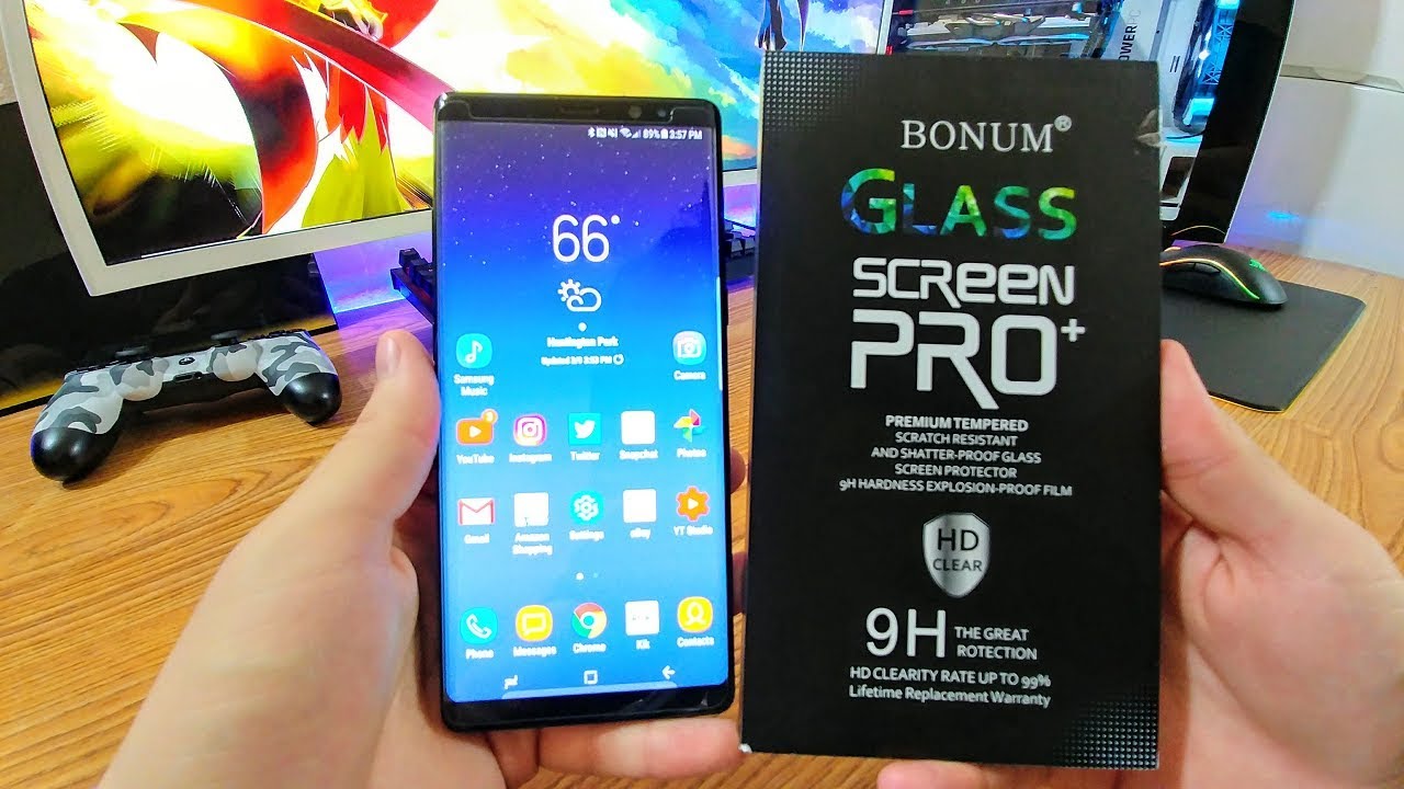 Samsung Note 8 Tempered Glass Installation