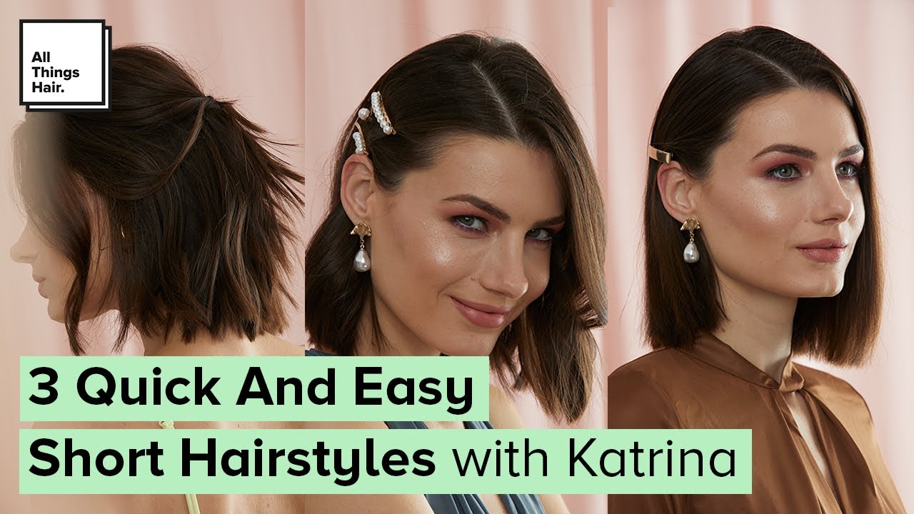 3 Easy Hairstyles for Short Hair