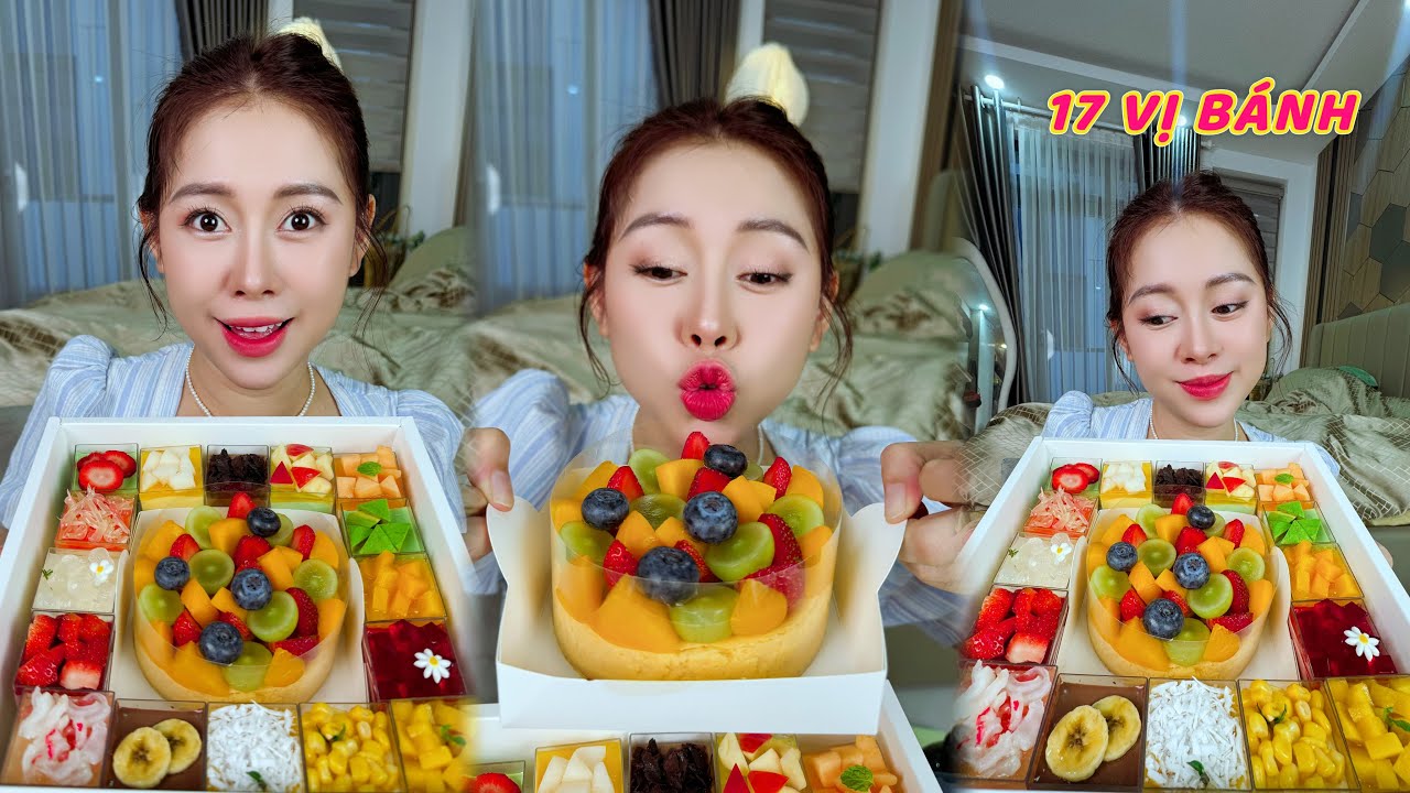 1 Mình Ăn Hết 17 Cái Bánh Trái Cây Ê HỀ Ê HỀ !!! 😆
