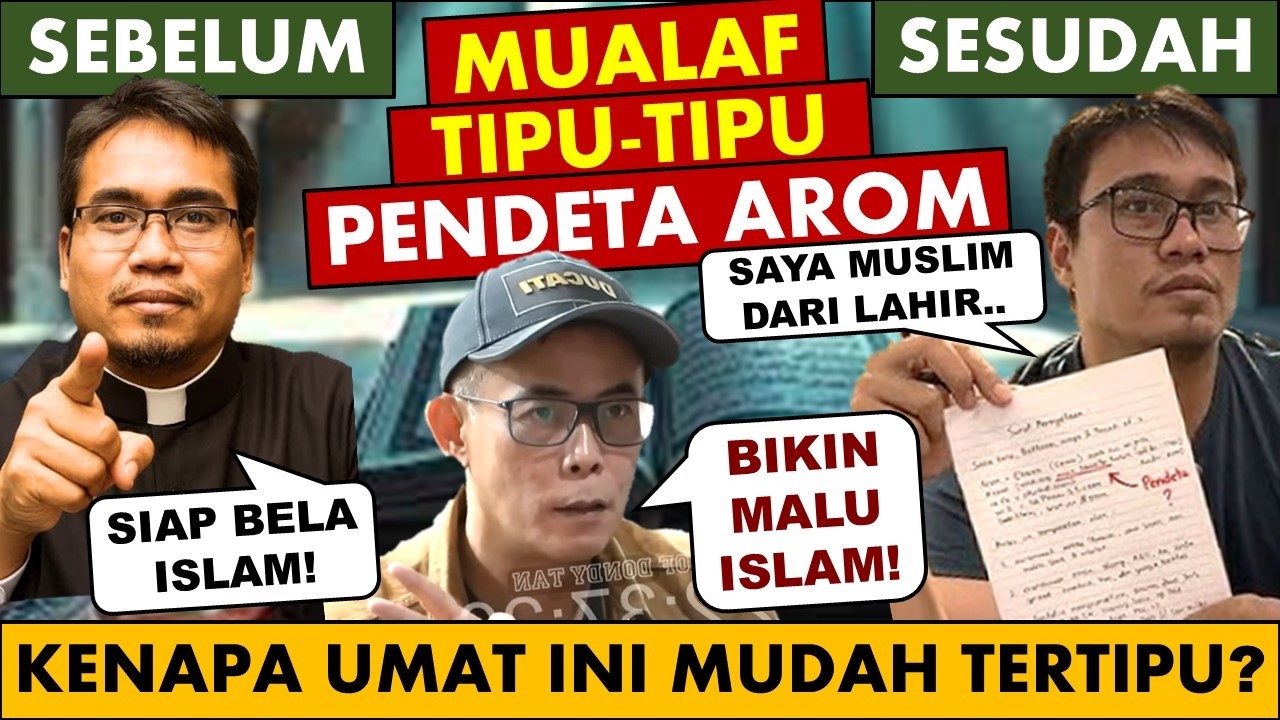 🔴 Drama Mualaf Pendeta Arom: Gorengan Zuma yang dibongkar Dondy Tan