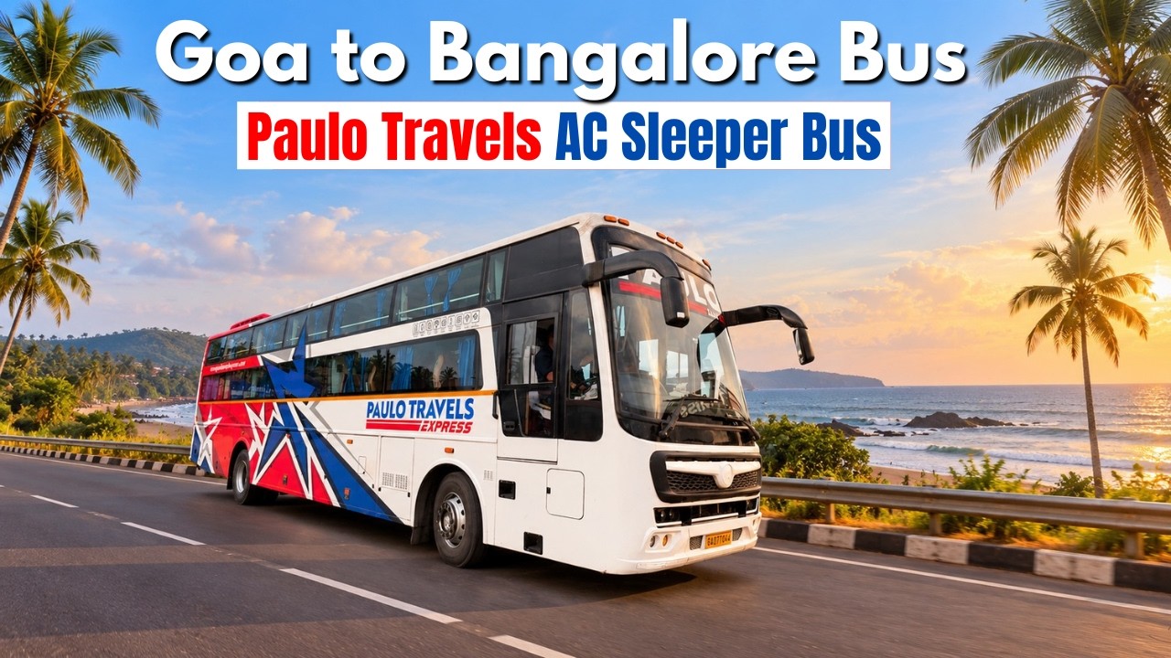 Goa to Bangalore in Paulo Travels AC Sleeper Bus | Overnight Journey & Review